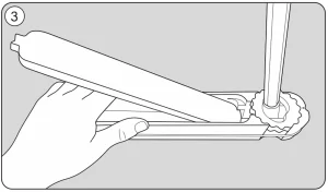 Place the cover in the hand protection position